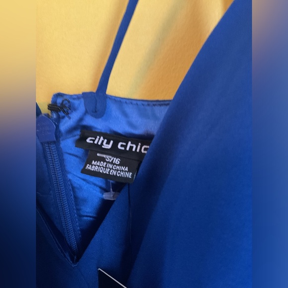 City Chic Maxi Luciana Electric Blue NWT Size S/16W - Picture 8 of 8